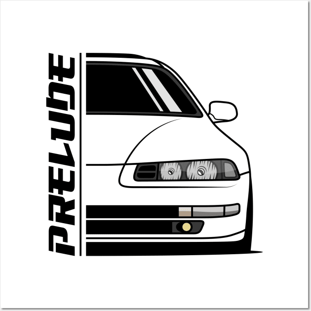 Front JDM Prelude MK4 Wall Art by GoldenTuners